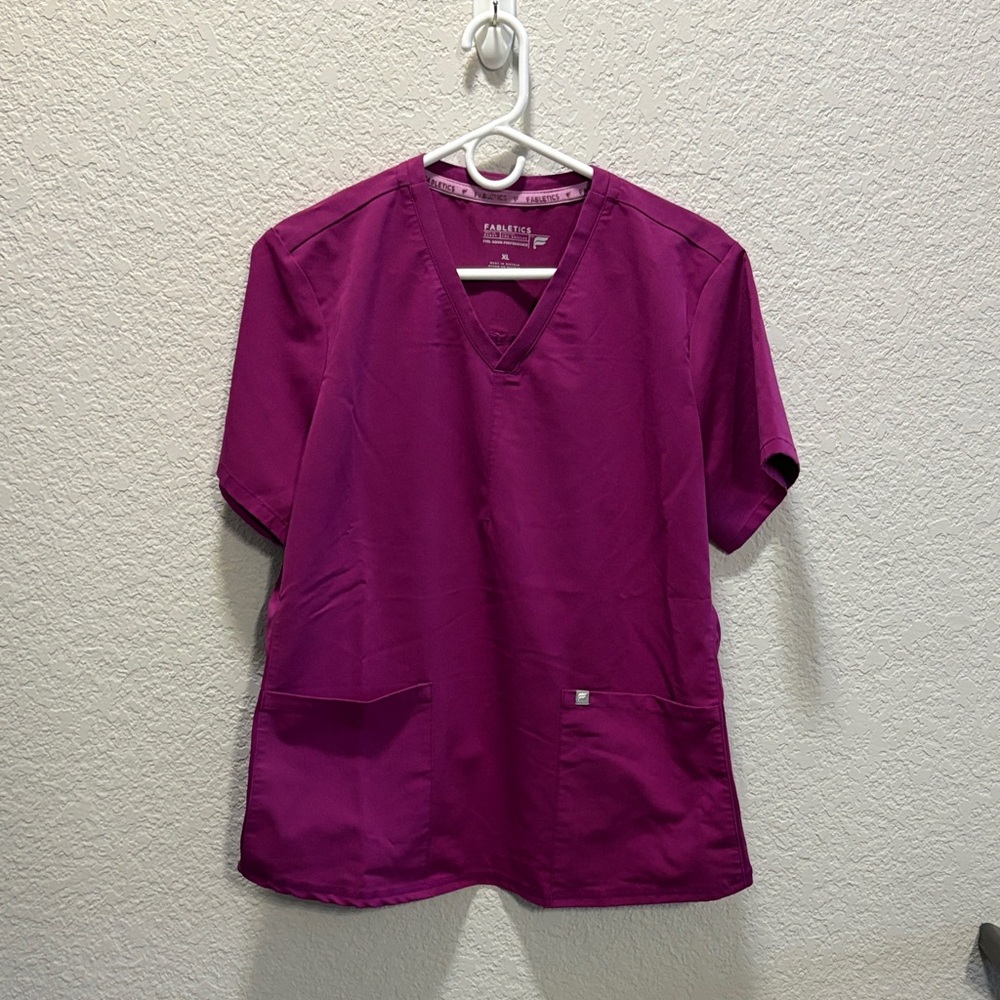 Fabletics Purple V-Neck Top